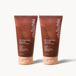 Combo 2 Tẩy tế bào chết da mặt Chắt Chiu cơm dừa dưỡng ẩm, làm sáng da 150ml